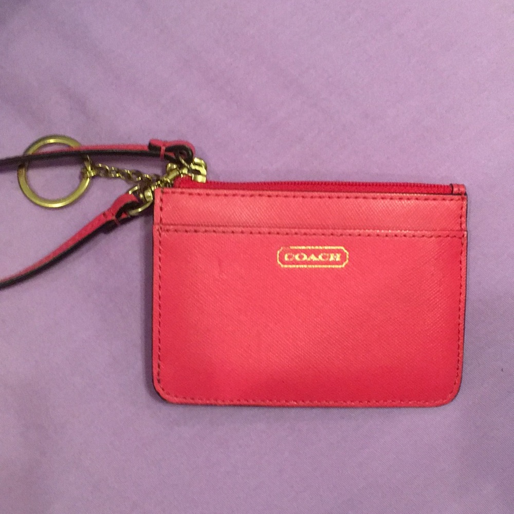 Pink Coach Wristlet